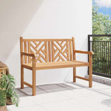 Garden Bench Brown 114 x 60 x 90 cm Solid teak wood 42001964