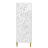 Sideboard High Gloss White 33 x 34.5 x 90 cm Engineered Wood 895059