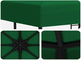 Gazebo 3 x 3 m Green Polyester and Steel 190 gsm 900329