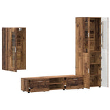 TV Cabinet Set with Shelf FLORIN 3 pcs Old Wood Engineered Wood 3397972