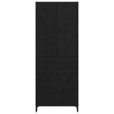Highboard Black Oak 69.5 x 34 x 180 cm Engineered Wood 3416243