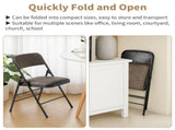 4 Pcs Folding Chairs, Black Patterned Fabric Upholstered Event Chairs, 18.1"18.9"29.9" Padded Seat 72952483