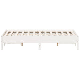 Bed Frame without Mattress White 120x190 cm Small Double Solid Wood Pine 842723
