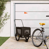 Pet Bike Trailer Black Oxford Fabric and Iron 93940