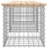 Garden Bench Gabion Design 203x44x42 cm Solid Wood Pine 834341