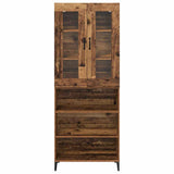 Highboard Old Wood 69.5 x 34 x 180 cm Engineered Wood 3415766
