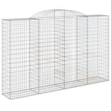 Arched Gabion Baskets 13 pcs 300x50x180/200 cm Galvanised Iron 3146784