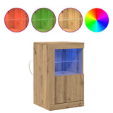 LED Sideboard Artisan Oak 41 x 37 x 67 cm Engineered Wood 863020