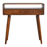 Curved Chestnut Console Table IN311