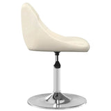Swivel Dining Chairs 2 pcs Cream Velvet 335282