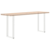 Console Table Legs U-Shaped 2 pcs White 28x cm Steel 4013169