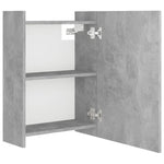 ZNTS Bathroom Mirror Cabinet Concrete Grey 62.5x20.5x64 cm Engineered Wood 803312