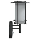 Outdoor Wall Lights with Sensors 2pcs Black Stainless Steel 4006291