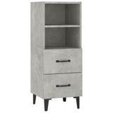 Sideboard Concrete Grey 34.5x34x90 cm Engineered Wood 812370