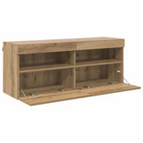 TV Wall Cabinet Artisan Oak 100 x 30 x 40 cm Engineered Wood 882984