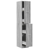 Apothecary Cabinet Grey Sonoma 30x41x174,5 cm Engineered Wood 3309632