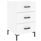 Bedside Cabinet White 40x40x66 cm Engineered Wood 827660