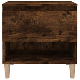 Bedside Table Smoked Oak 50x46x50 Engineered Wood 819542