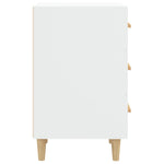 Bedside Cabinet White 40x40x66 cm Engineered Wood 812078
