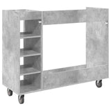 Golf Cabinet with Wheel Plain Concrete Grey 120 x 45 x 98 cm 899474