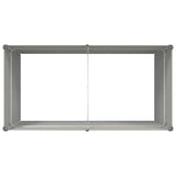 Planter Ivory 195 x 100 x 75 cm Galvanised Steel 42018116