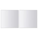 ZNTS 48 pcs Mirror Tiles Square Glass 3051490