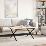 Coffee Table Legs X-Frame 80x70x43 cm Steel 357899