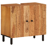 2 Piece Bathroom Cabinet Set Solid Wood Acacia 3206297