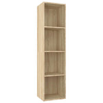 Book Cabinet/TV Cabinet Sonoma Oak 36x30x143 cm Engineered Wood 800147