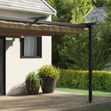Gazebo 400 x 300 x 200 cm Taupe Polyester 4003976
