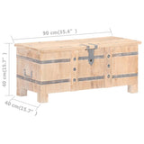 Chest 90x40x40 cm Solid Acacia Wood 289638