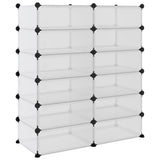 Shoe Rack Transparent 94.5x36.5x106 cm PP 340564