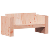 Garden Sofa Natural Wood Solid Douglas wood 2-seater Durable 832372