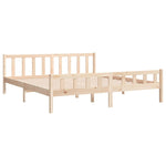 Bed Frame without Mattress Solid Wood 160x200 cm 810689