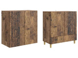 Cabinet Set 2 pcs Old Wood Engineered Wood 3416698
