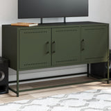 TV Cabinet Olive Green 100.5x39x60.5 cm Steel 846480