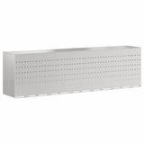 Wheelie Bin Storage for 6 Bins Silver 408 x 77.5 x 115.5 cm 3394792