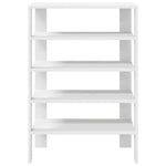 ZNTS Shoe Rack White 61x32x87.5 cm Engineered Wood 859851