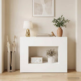 Console Table White 101 x 29 x 74 cm Engineered Wood 899861