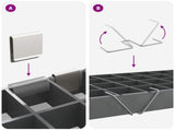 Light Shaft Cover with Clips 5 pcs 70 x 190 cm Aluminum Silver 42045634