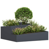 Garden Planter Anthracite 100 x 100 x 50 cm Cold-rolled Steel 873587