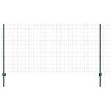 Fence with Posts Green 1.2 x 10 m Steel 3336000