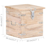Chest 40x40x40 cm Solid Acacia Wood 289646