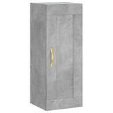 Highboard Concrete Grey 34.5x34x180 cm Engineered Wood 3200373