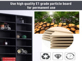 1116 CD/ 528 DVD Storage Unit, Media Storage Shelf, Wooden Display Unit with Adjustable Shelves, 102 T3398P378027