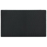7 Piece Garden Bar Set with Cushions Poly Rattan Black 3095402