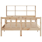 Bookcase Bed without Mattress 160x200 cm Solid Wood Pine 3321708