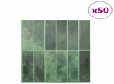 Rectangular Tile 50 pcs Dark Green 29 x 23 x 0.08 cm 42046158