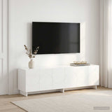 TV Stand 140 x 34.5 x 40 cm High Gloss White Engineered Wood 8011580