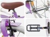 Kids Bike 14 Inches for 3-5 Years Old Purple 42009218
